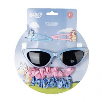 set gafas de sol con accesorios de pelo bluey